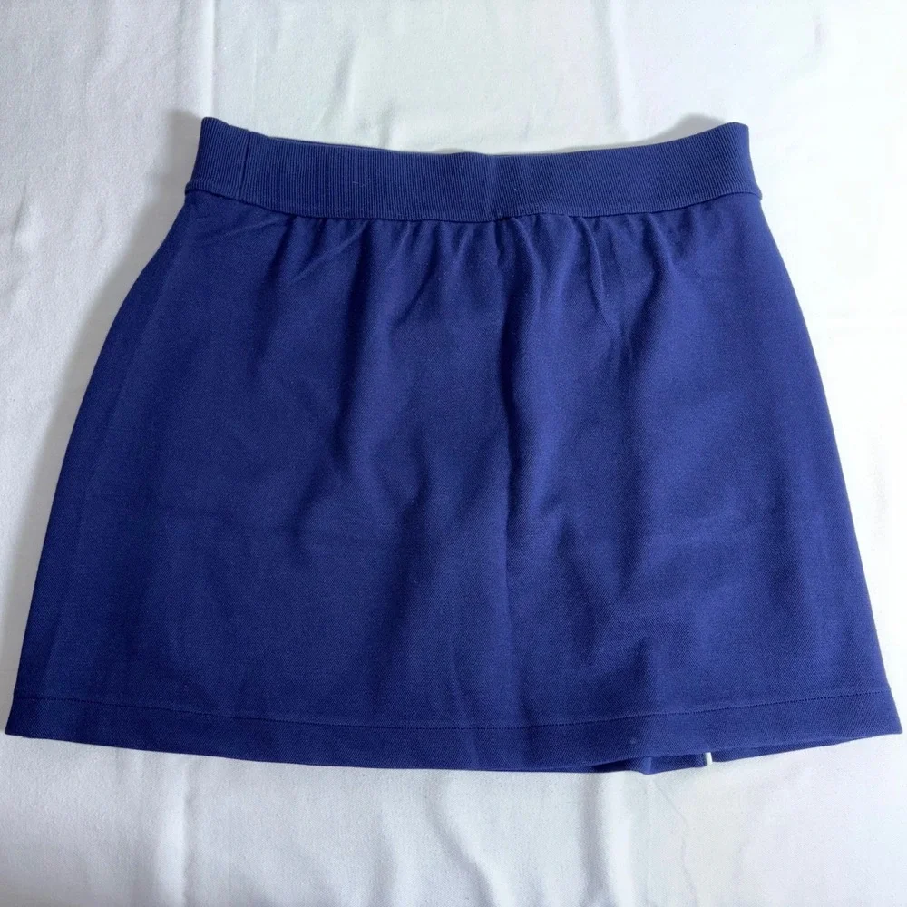Spanx AirPique Skort XL Timeless Navy NEW 21414R Active Tennis Golf Piping
